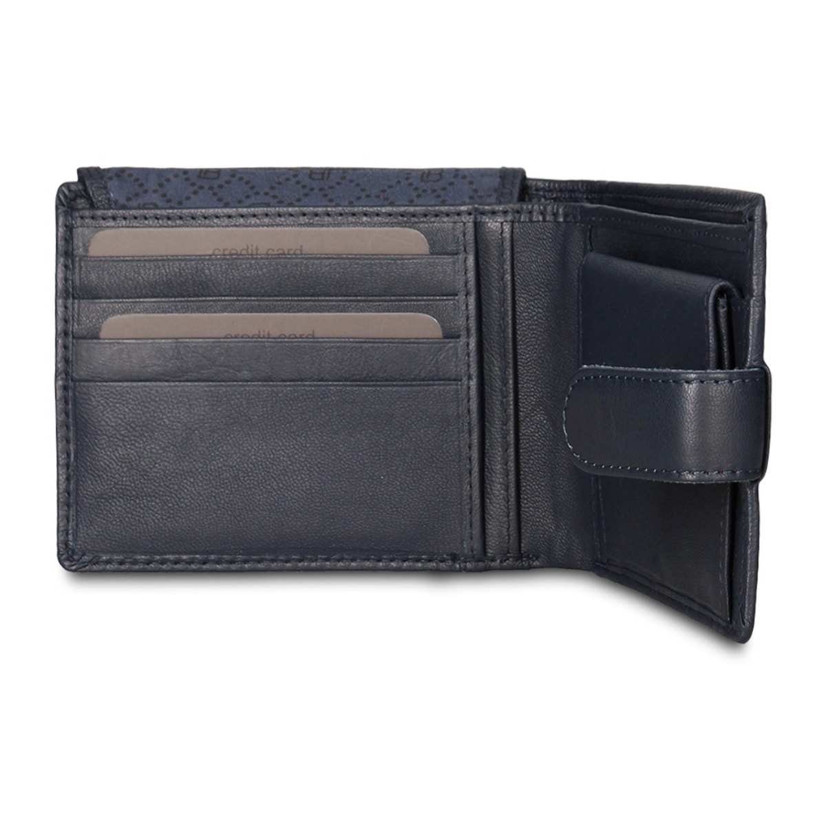 Portafoglio uomo in vera pelle - Modello Erebus Pro - Casual - 12.5 x 10.0 x 2.5 cm