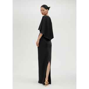 Vestito lungo maniche stile poncho