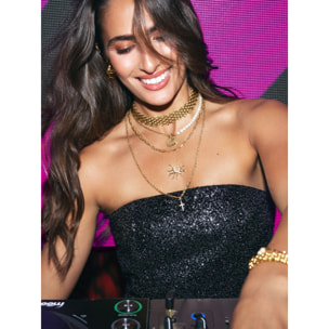 Collana Galea Acciao Placcato Oro