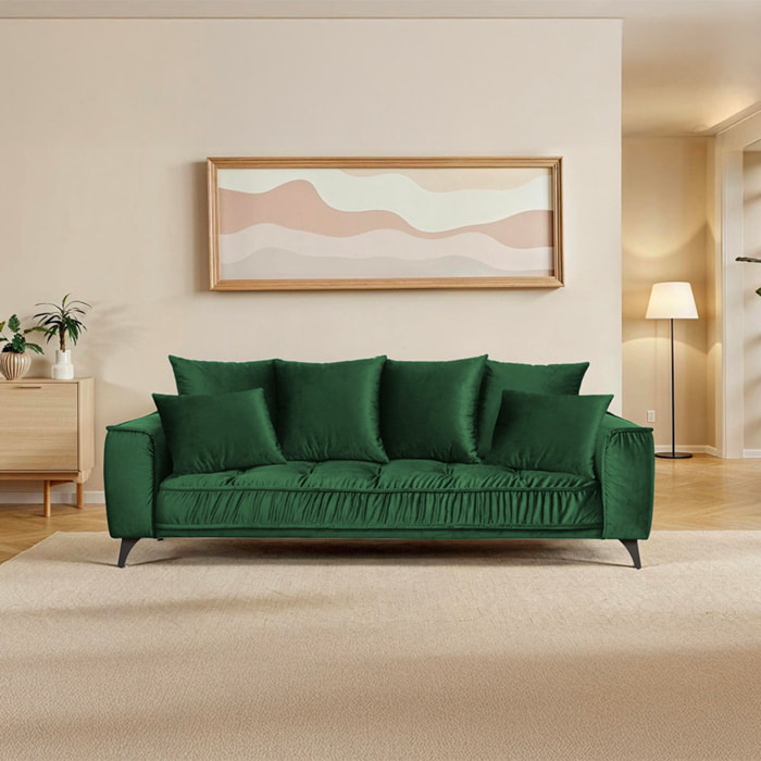 Canapé Velours droit Altamo - 3 Places