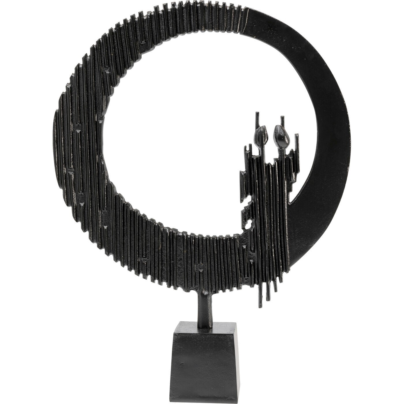 Déco Circle Watch XL 68cm noire Kare Design