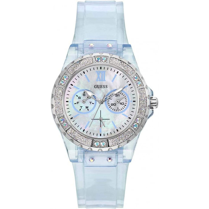 Reloj Guess GW0041L3 Mujer Analogico Cuarzo con Correa de Silicona