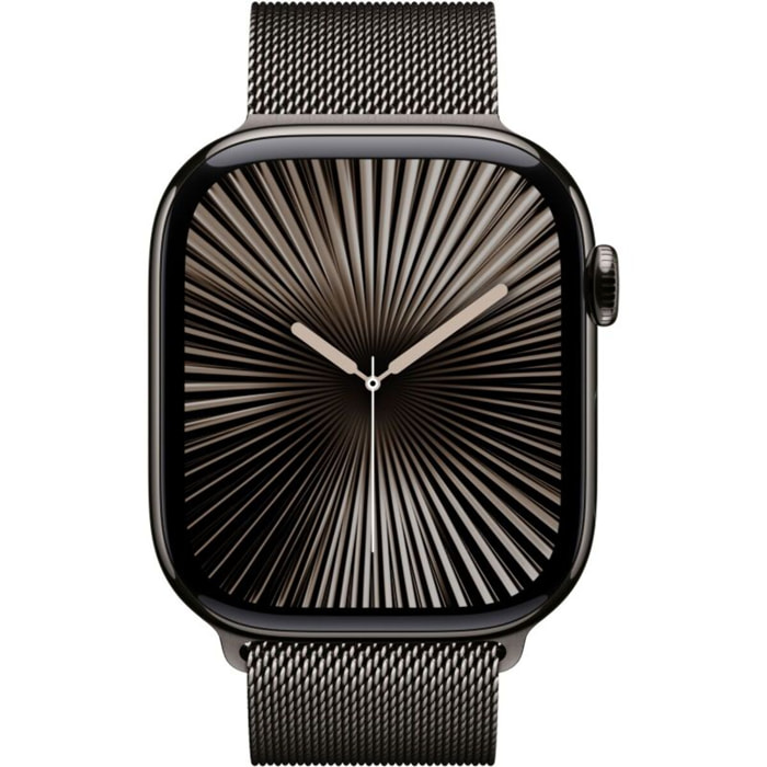 Montre connectée APPLE WATCH Serie 10 46mm Titane Ardoise S/M Cell