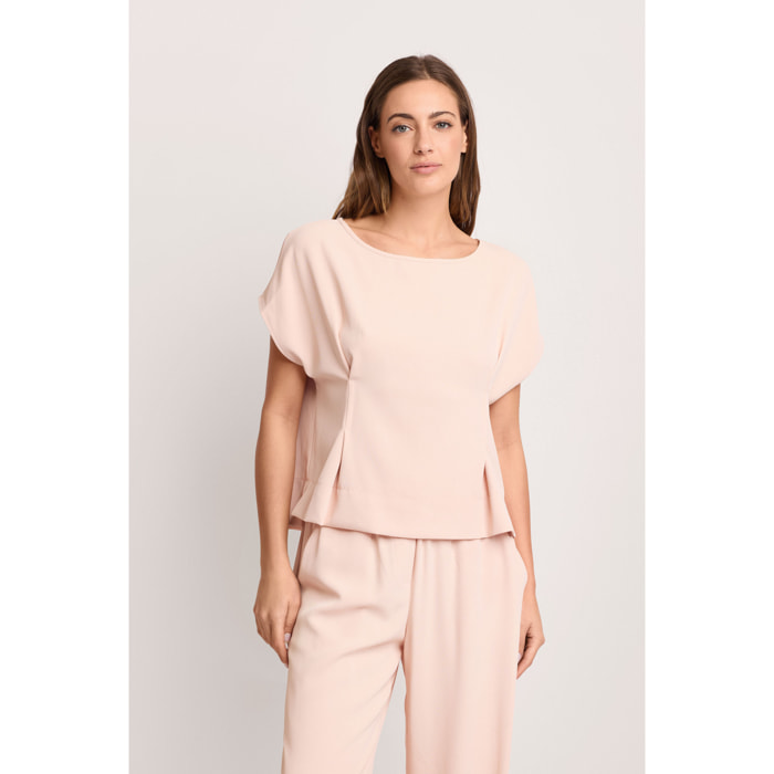 Kocca - Blusa scollo a barchetta Donna, Tinta unita, Scollo a barca