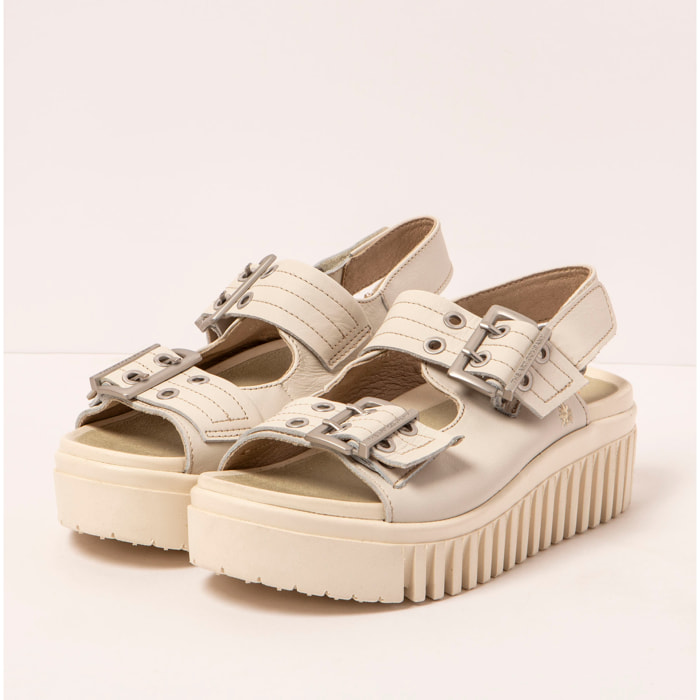 Sandalia de cuña 1579 NAPPA CREAM/BRIGHTON color Cream