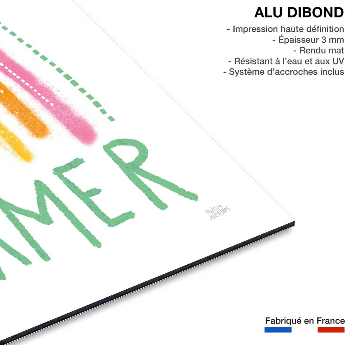 Cadre deco Dreamer graphic Tableau alu Dibond