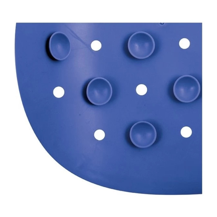 Tapis Fond de douche antidérapant Caoutchouc CLASS 54x54cm Bleu MSV