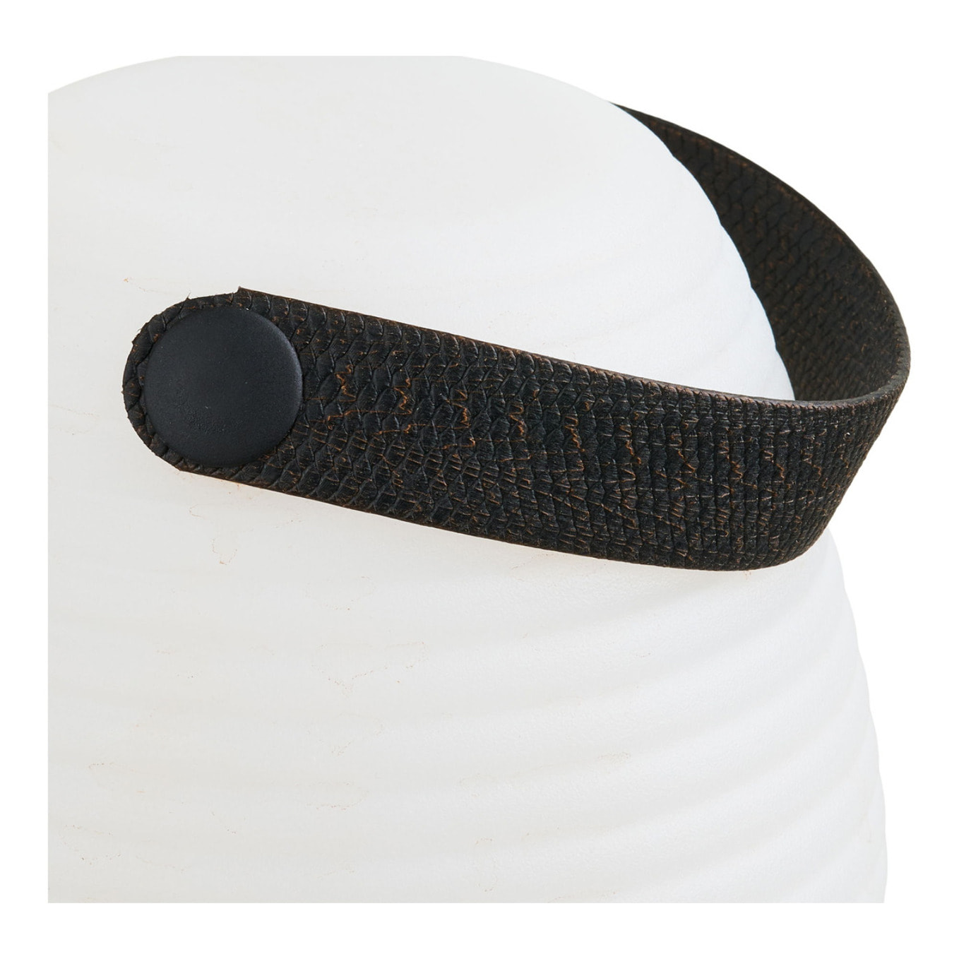 Lampada LED RGB ricaricabile Derry in PE bianco con manico — ø13×12 cm
