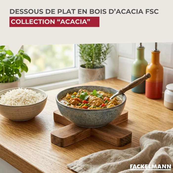 Dessous de Plat 18 cm Fackelmann Acacia