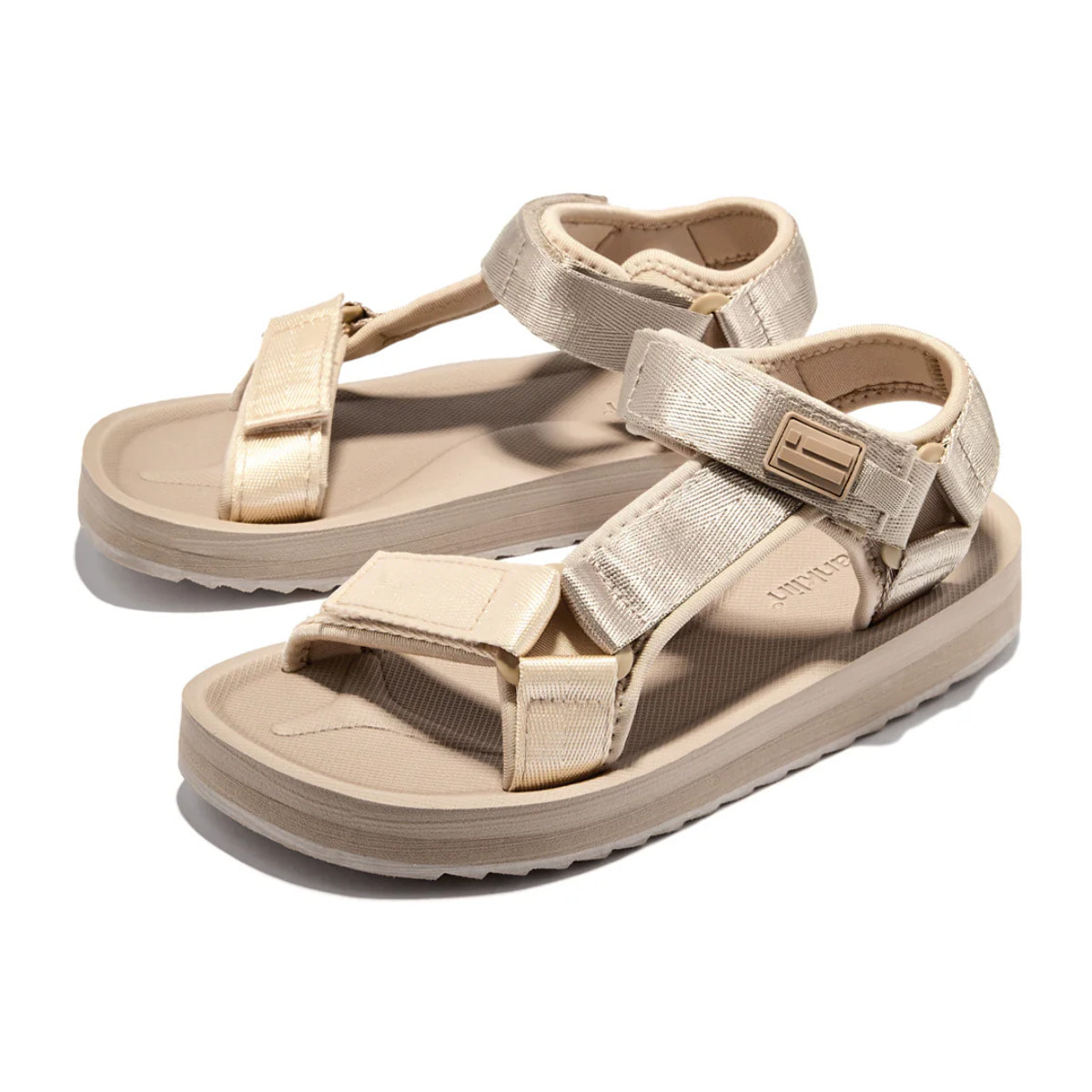 Sandalias de Tiras de Mujer en Beige