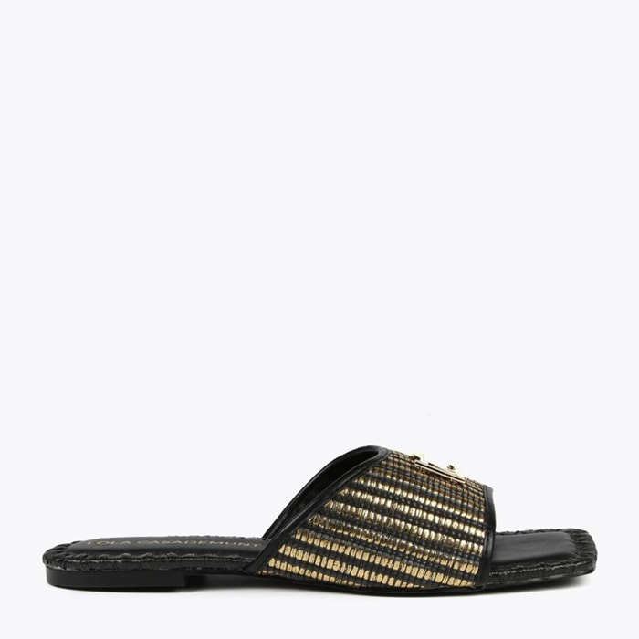 Sandali bassi metallizzati