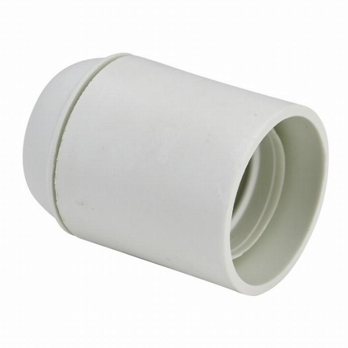 Douille E27 chemise lisse raccord fileté de 10mm DEBFLEX Blanc - 712650