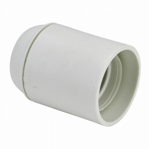 Douille E27 chemise lisse raccord fileté de 10mm DEBFLEX Blanc - 712650