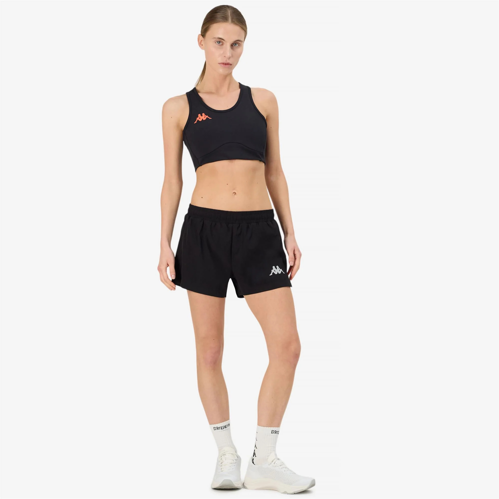 Kappa - Pantaloni Corti Donna Nero - Kombat Run Fesab