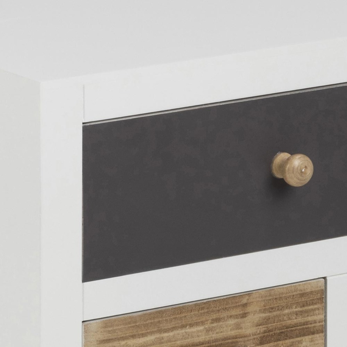 Table de chevet 4 tiroirs multicolore WILLIAM