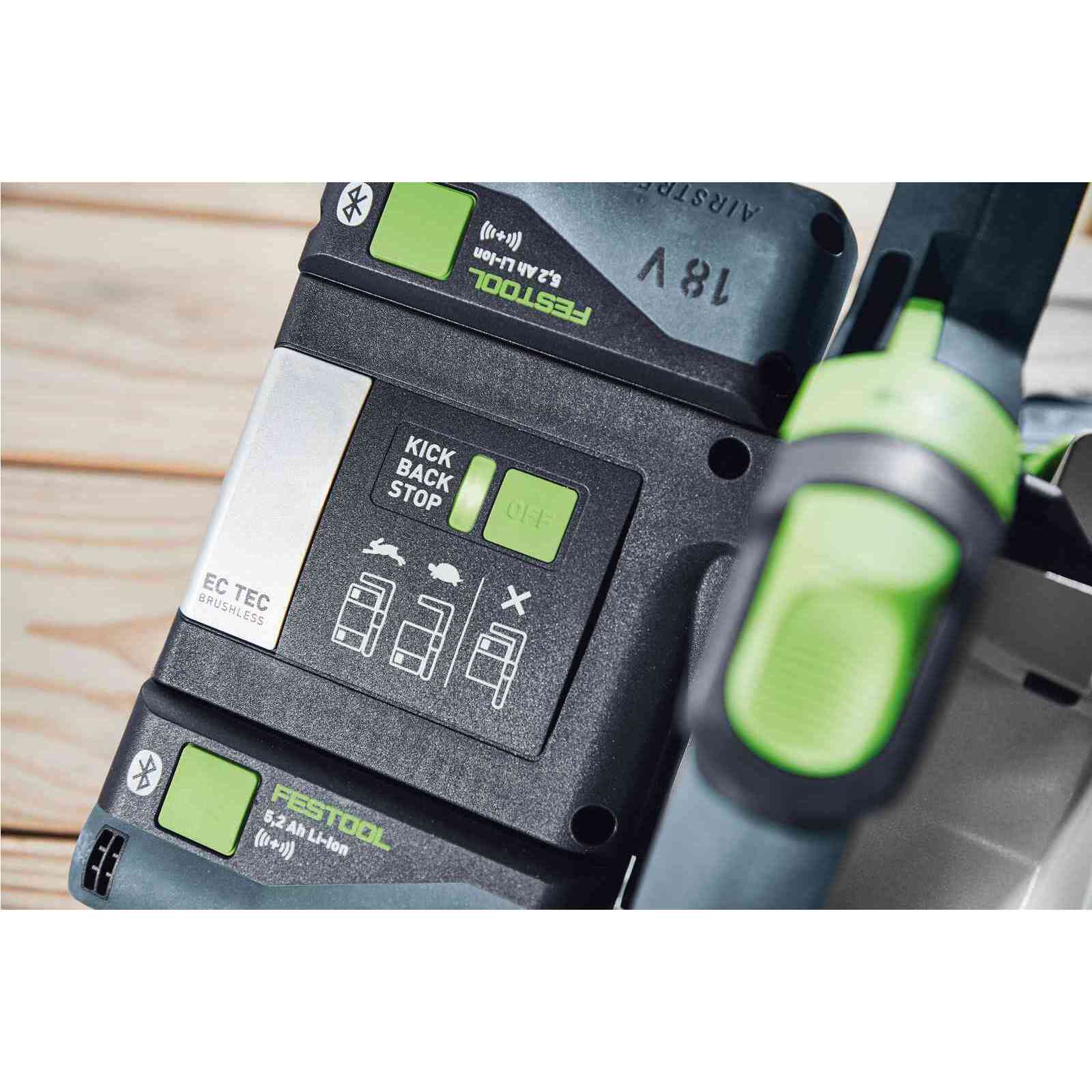 Scie plongeante sans fil TSC 55 5,0 KEBI-Plus/XL-FS - FESTOOL - avec 2 batteries 18V 5.0Ah - chargeur double - systainer - 577391