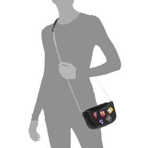 Villaricca bolso bandolera, de goma eva con correa y bolsa interior.