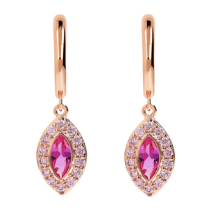 Orecchini Pendenti Marquise con Cubic Zirconia Gialle