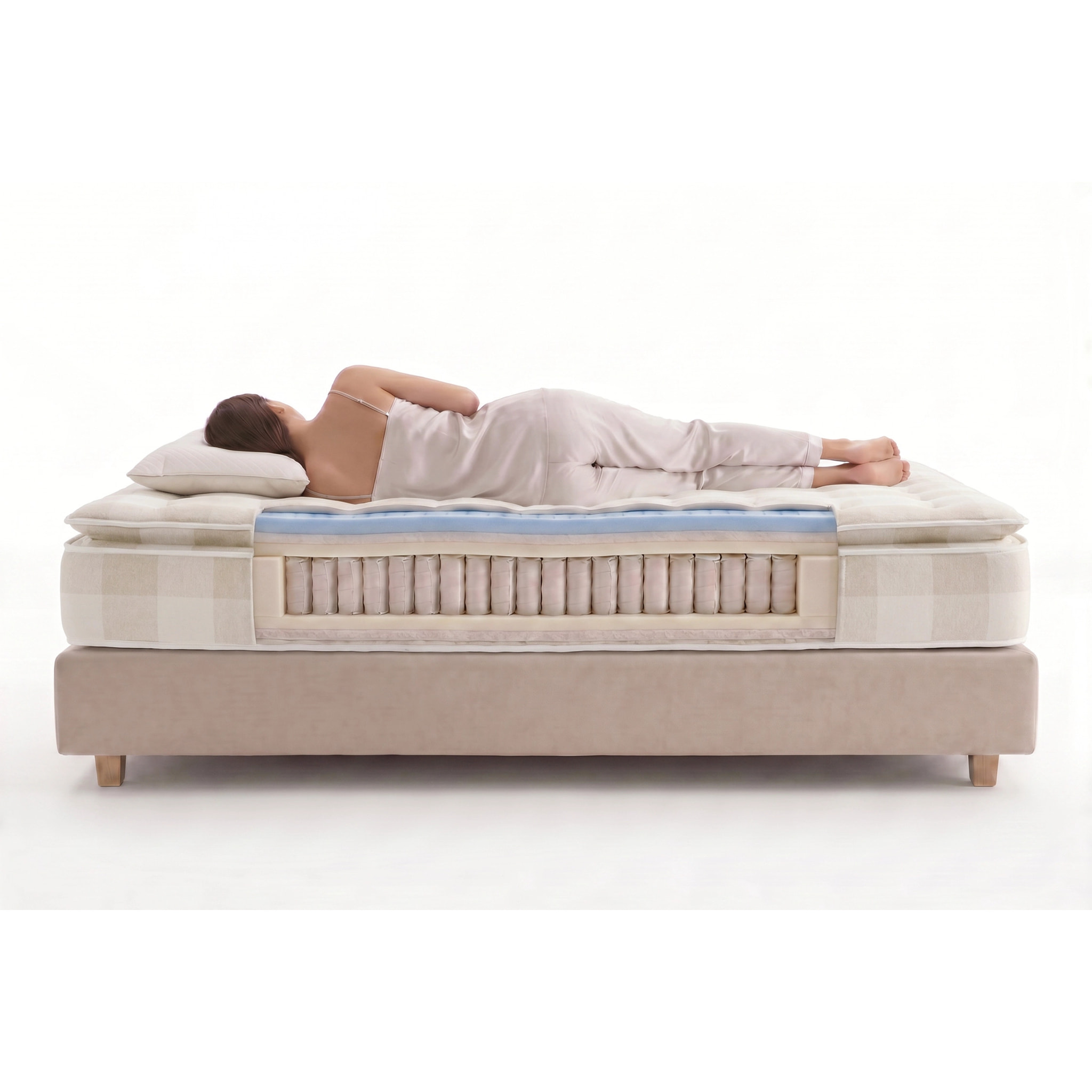 Matelas Grand Spring Hotel 30 cm, 1 place - Moonia