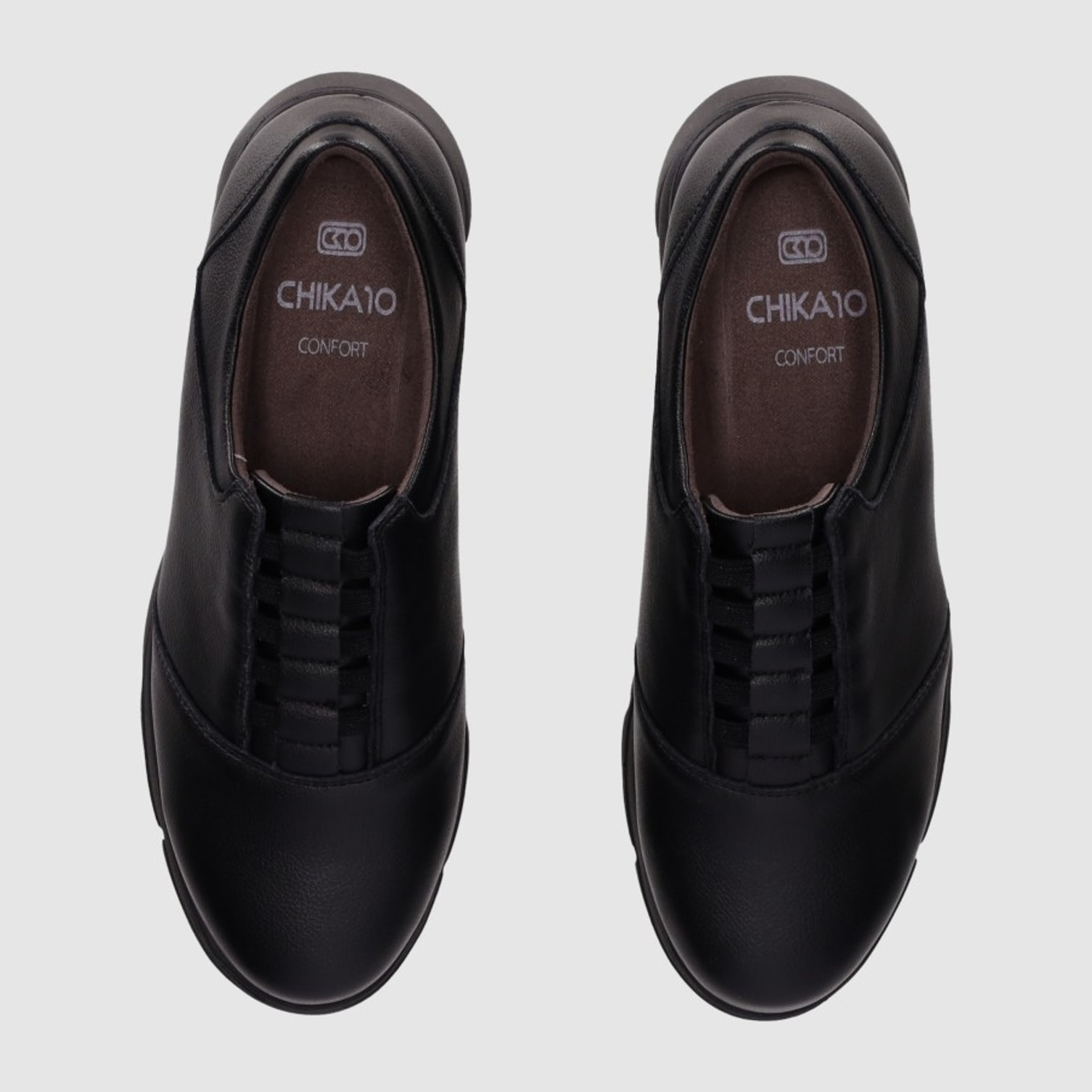 Zapatos de Piel - Negro - Tacón: 3 cm