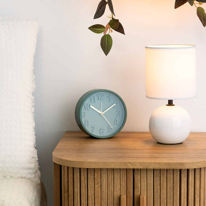 Lampe "Timeo" blanche - céramique H25 cm
