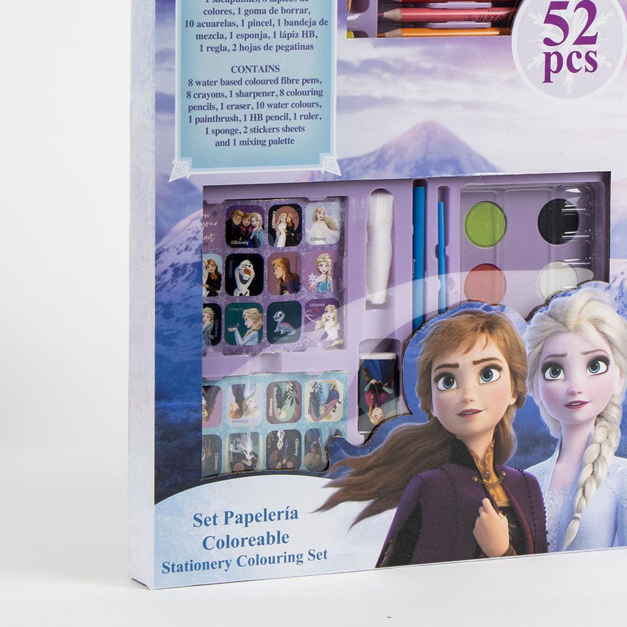 Set Papelería Coloreable Caja Frozen
