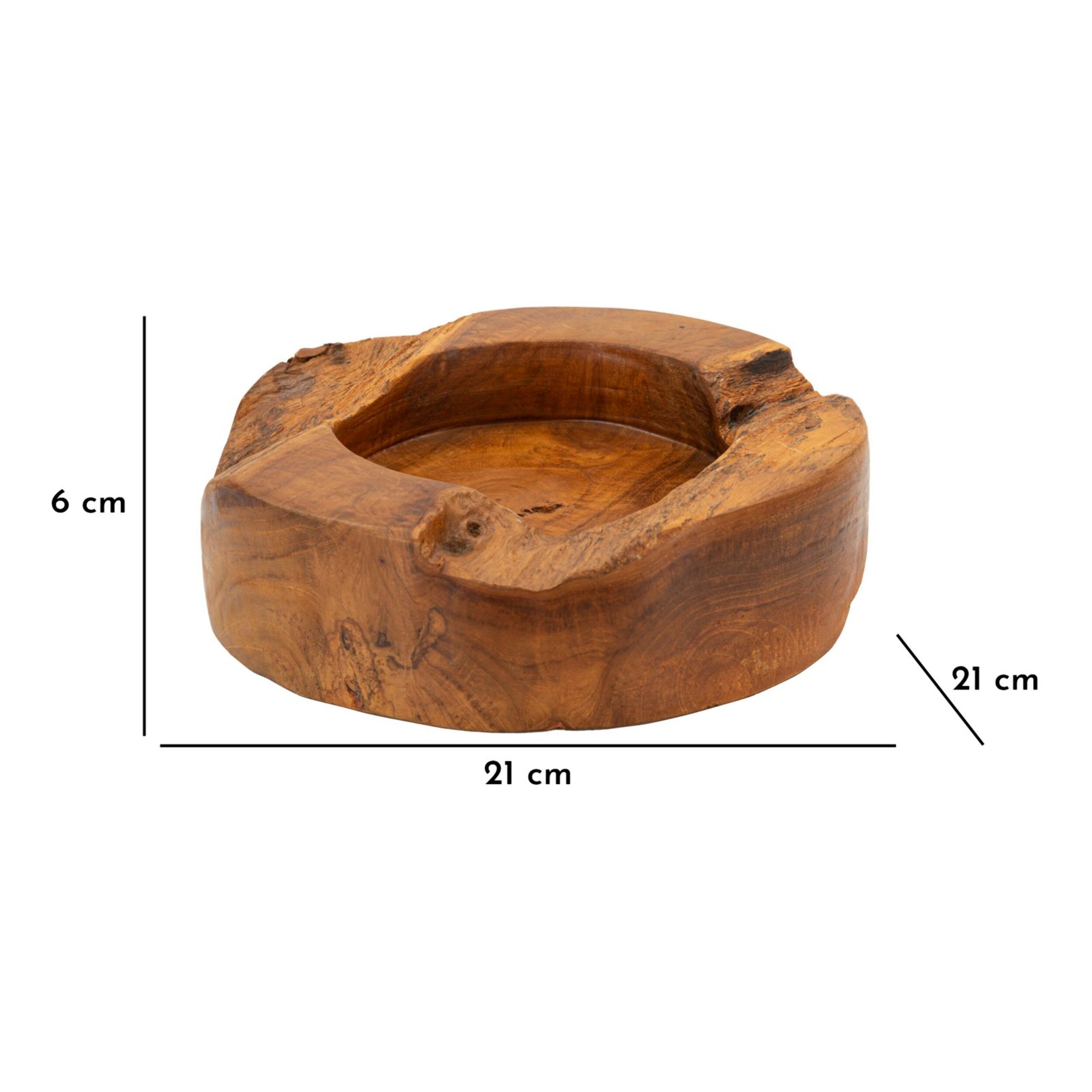 S/TASCHE ERUSI PLUS IN TEAK RIC.CM Ø 21X6 (PEZZI UNICI - NON RIP. IN SERIE)