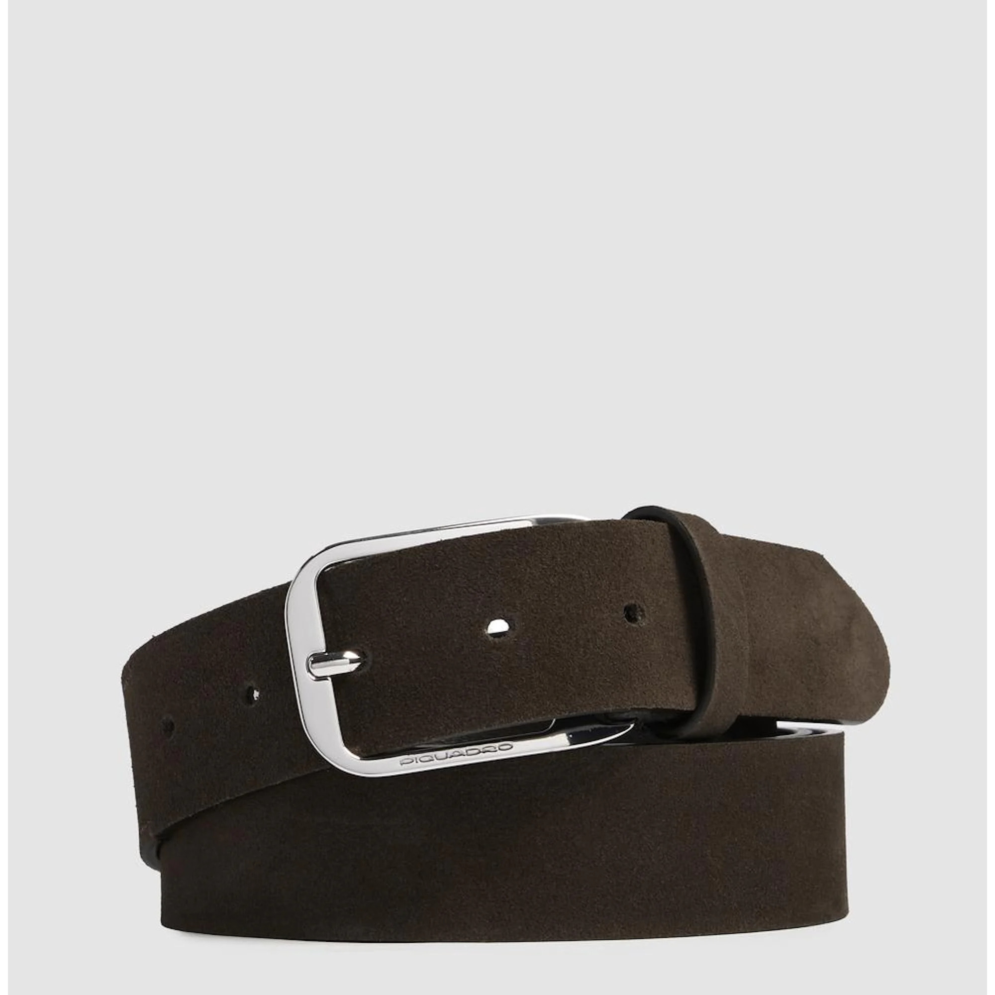 Piquadro Cintura in pelle scamosciata con fibbia ad ardiglione