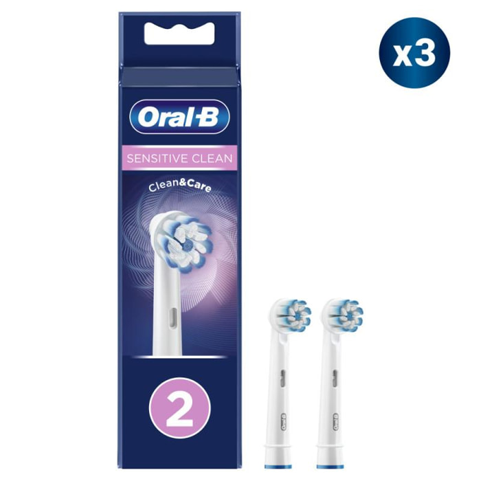 Oral-B Sensitive Clean, 6 Brossettes