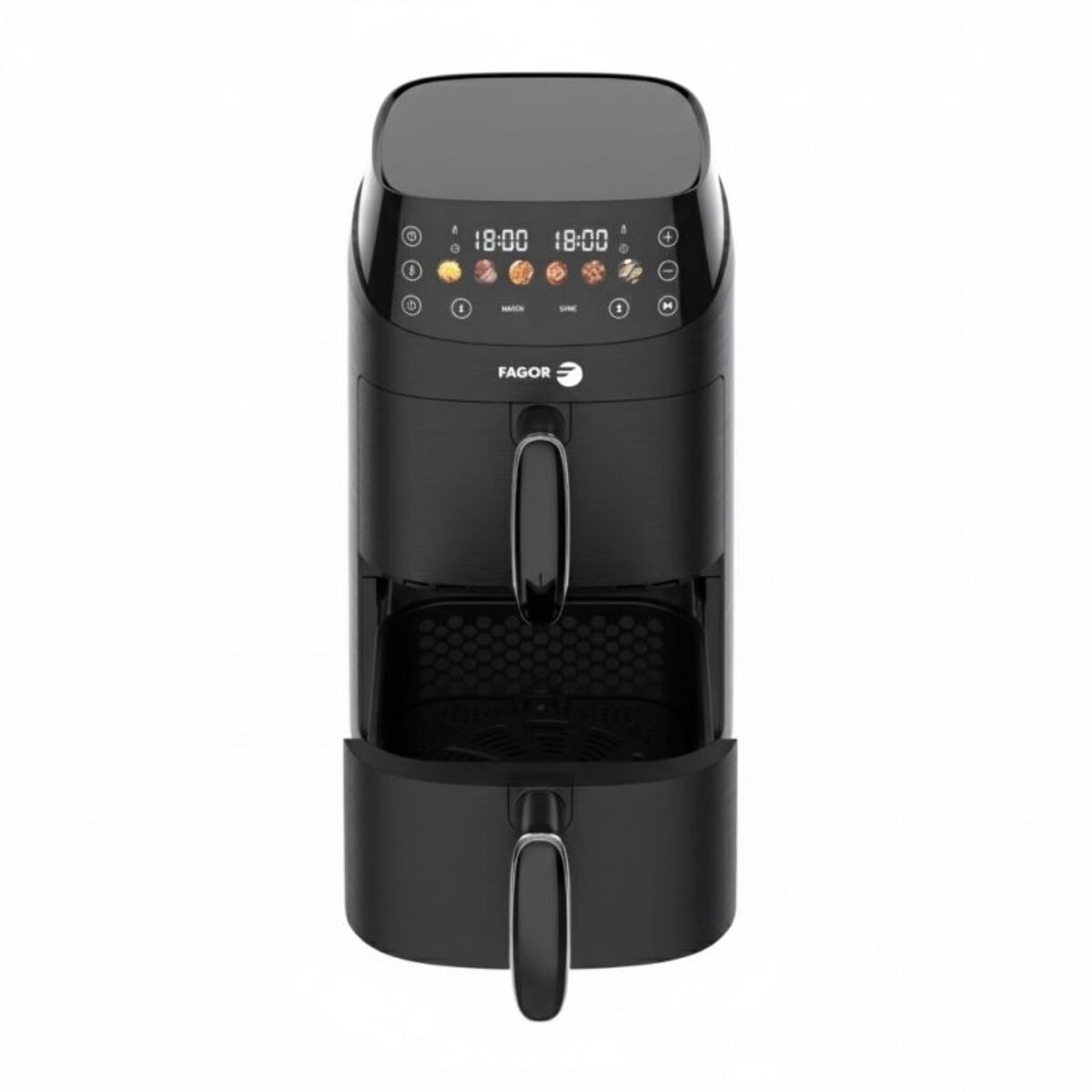 Friteuse à air chaud Air fryer double panier 5L 2000W Noir Fagor FG3301