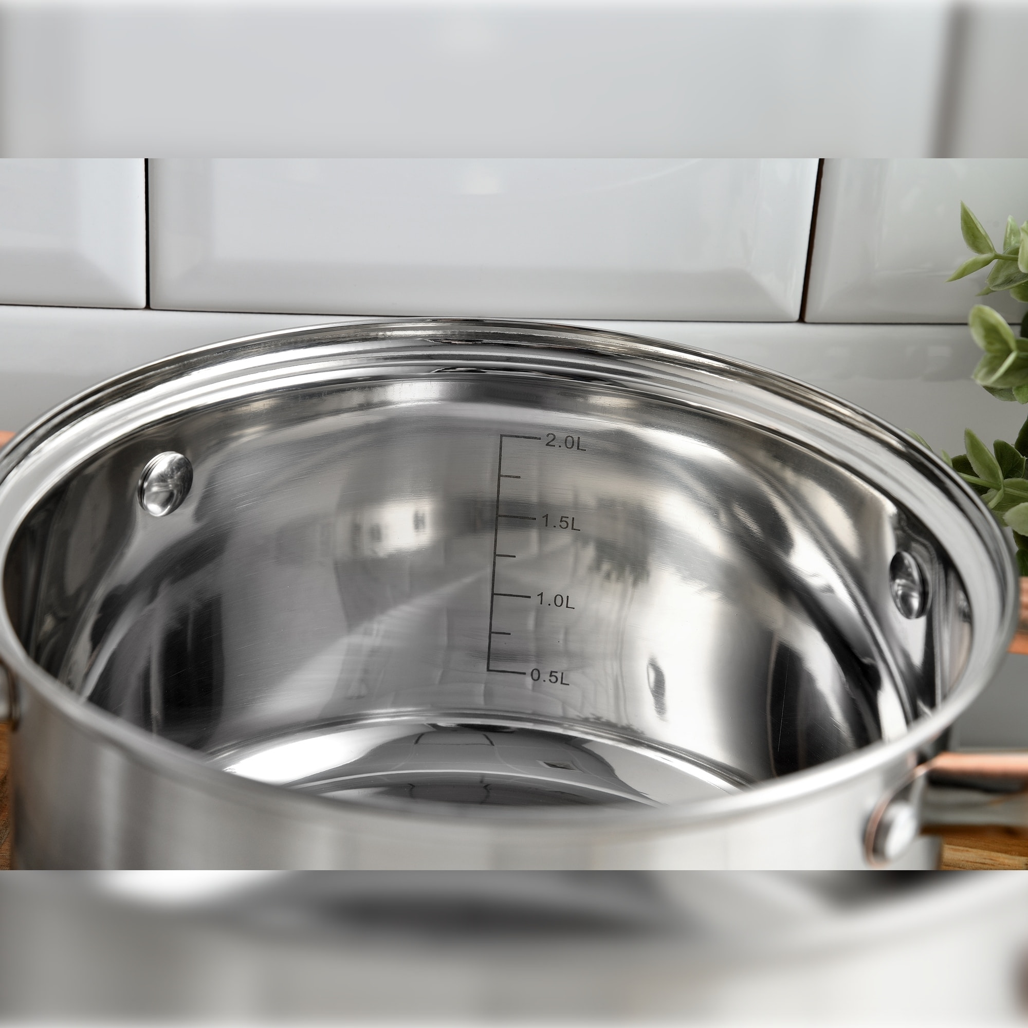 Juego de batería de cocina "onil" 5pc en acero inoxidable + set de 5 sartenes en aluminio prensado