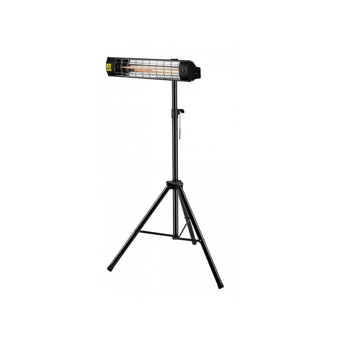 Trépied pour Radiateur électrique - 1.1-1.8 m - Noir