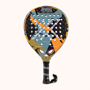 MUNICH FUSION X Pala de pádel polivalente con fibra de carbono 12K y tecnología X-Grip