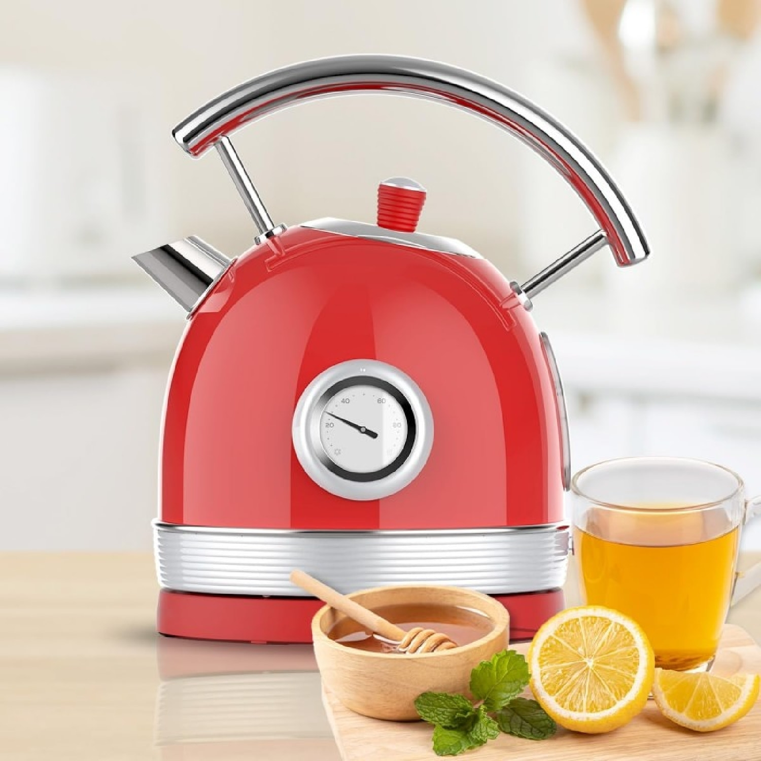 Cecotec Bouilloire Thermosense 420 Vintage Light Red