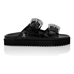 PHILIPP PLEIN Sandals Flat SKULL