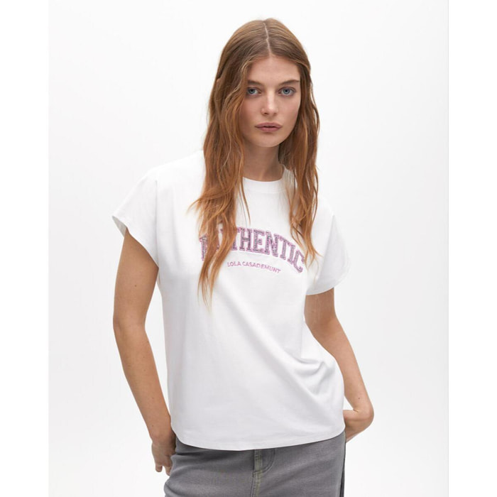 T-shirt stampa posizionale senza maniche