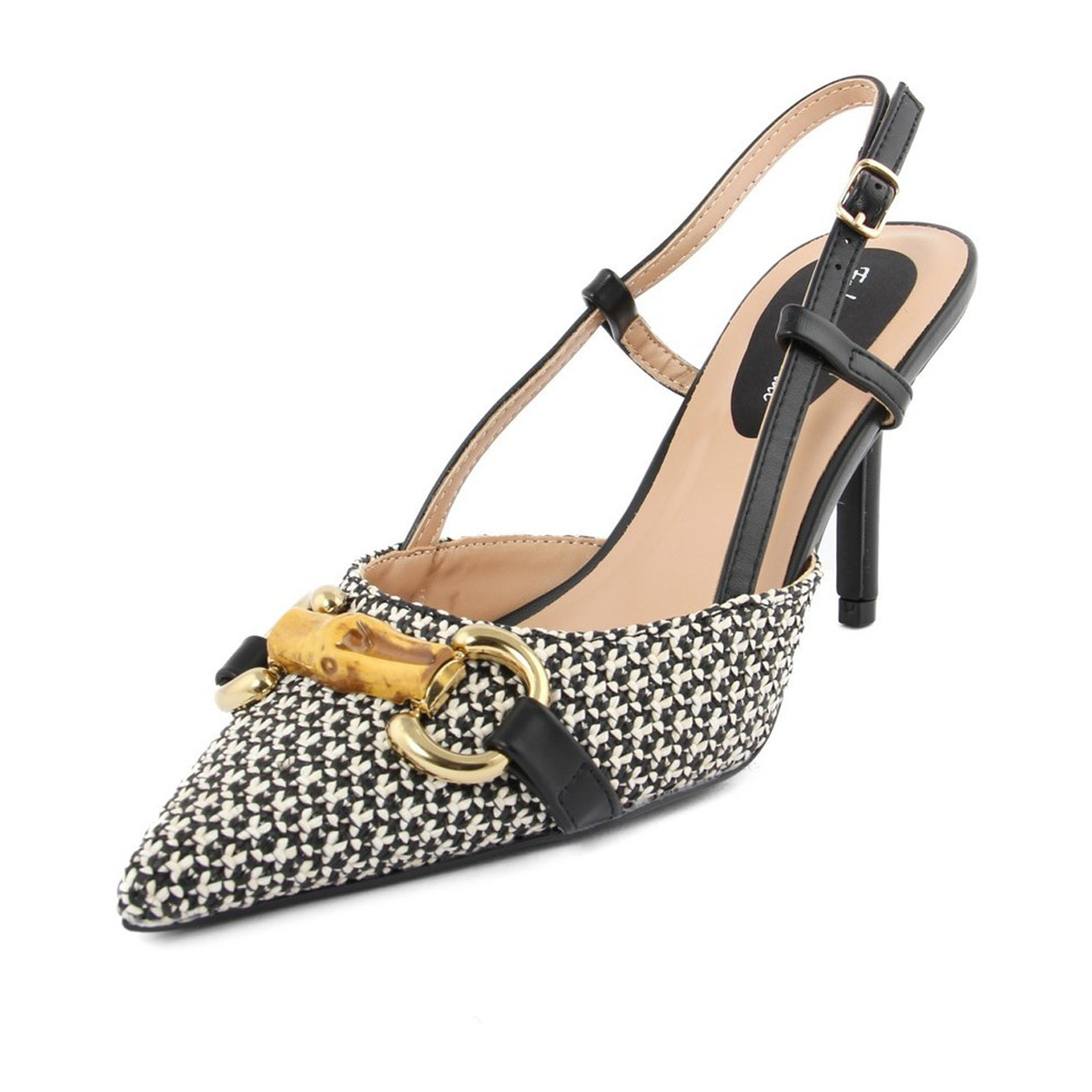 Slingback Donna colore Nero-Altezza tacco:9cm