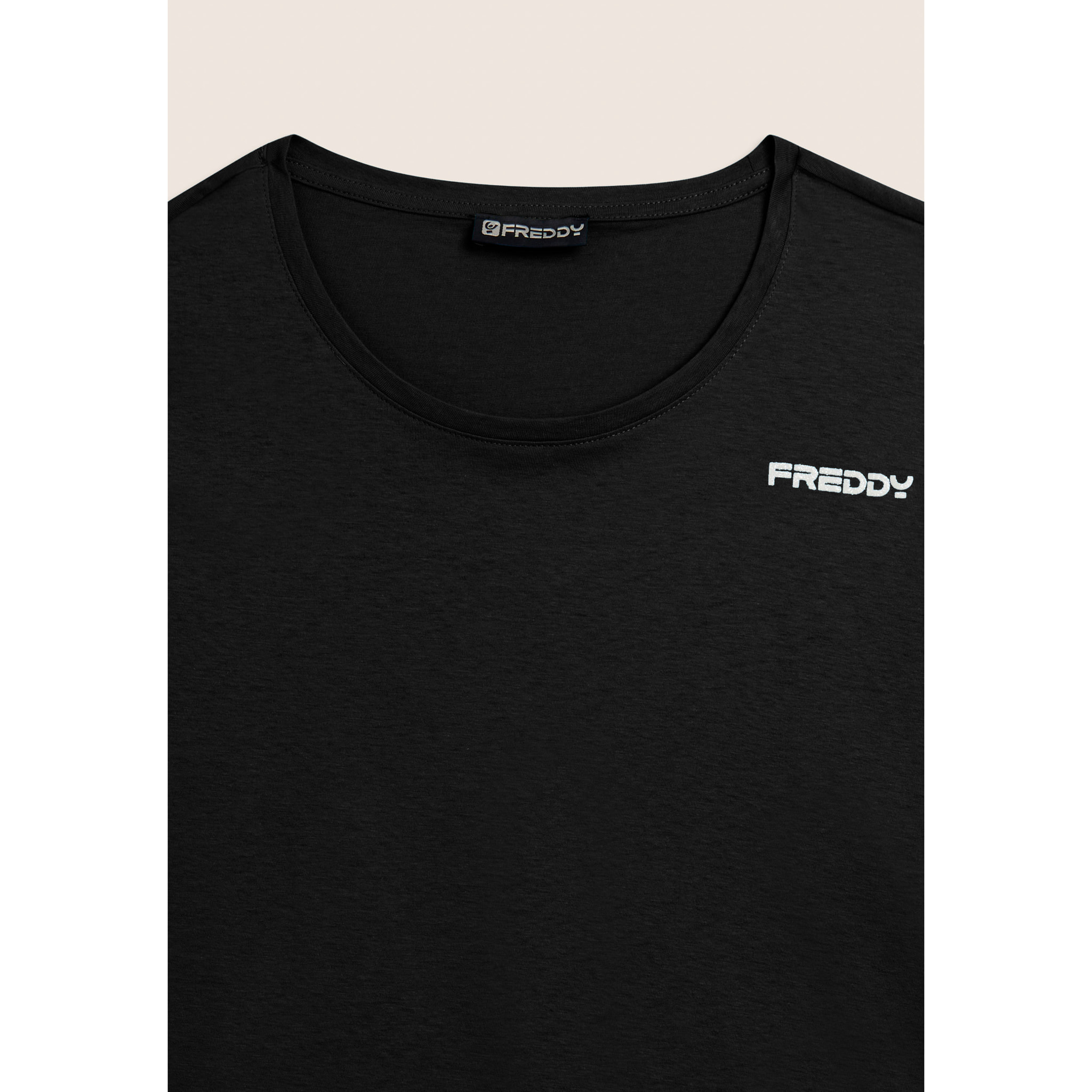 T-shirt Manica Corta Cropped con piccolo Logo FREDDY