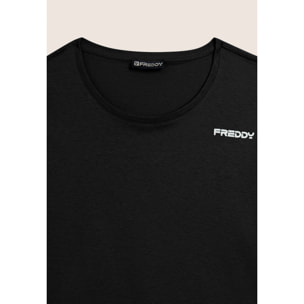 T-shirt Manica Corta Cropped con piccolo Logo FREDDY