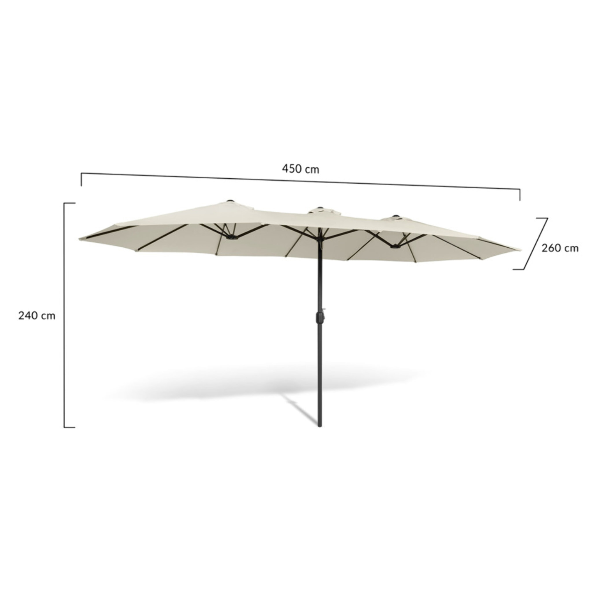 Parasol double 4,5m
