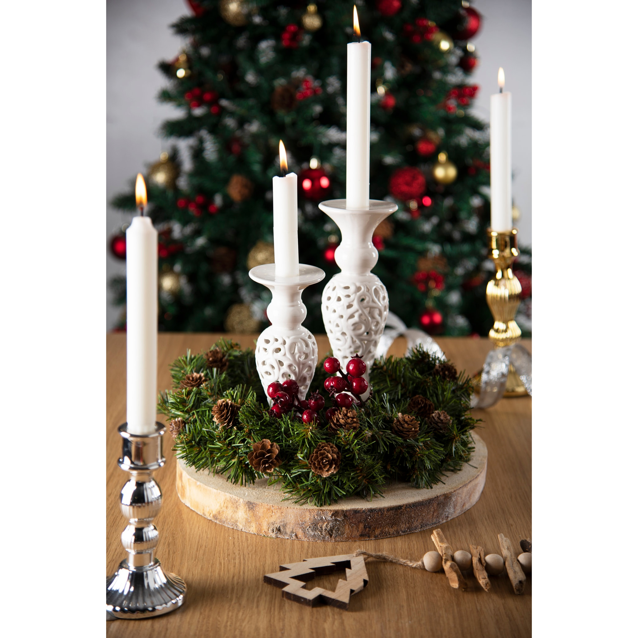 Candeliere Excelsa – White Home, Ceramica, Bianco