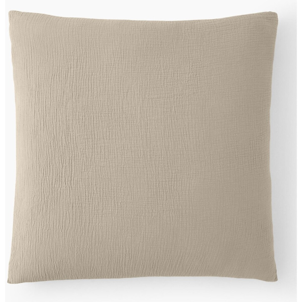 Paire de Taies d'oreiller gaze de coton ecru naturel