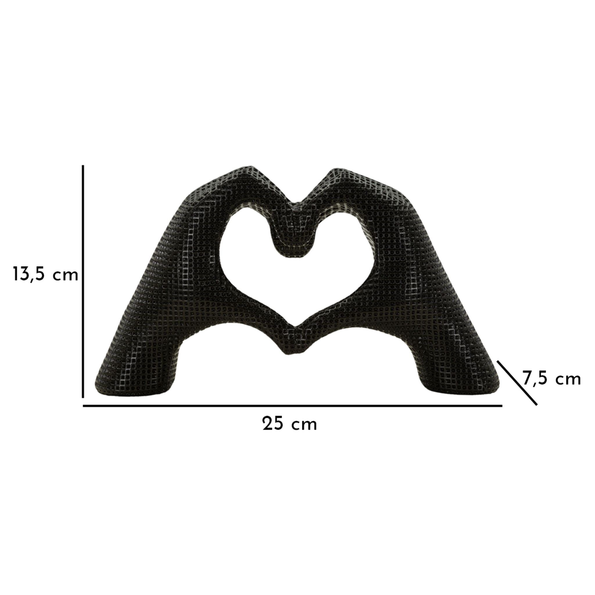 SCULTURA LOVER BLACK CM 25X7,5X13,5