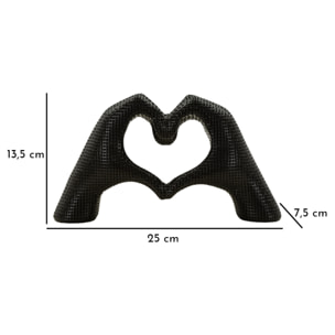 SCULTURA LOVER BLACK CM 25X7,5X13,5