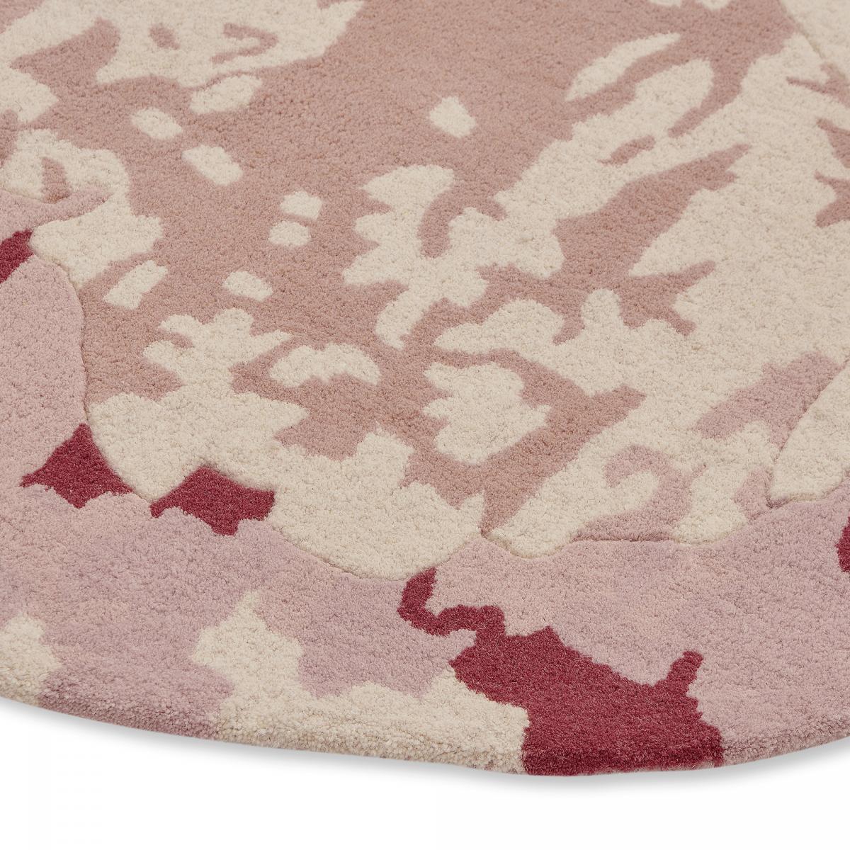 Tapis salon et chambre fait à la main en laine motif floral CHICDOUV