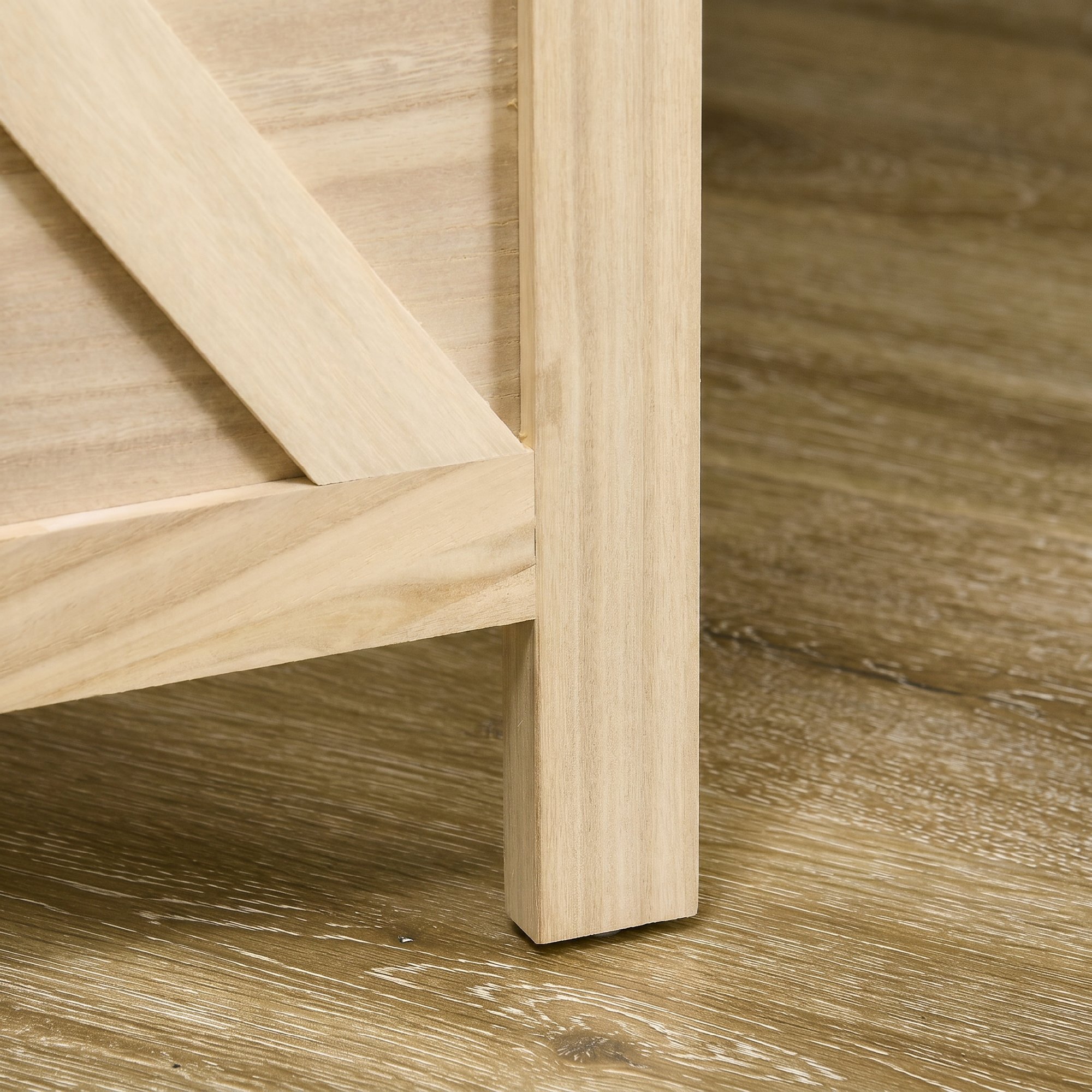 Paravent intérieur en bois 3 panneaux 114 x 144,5 cm pliable bois naturel