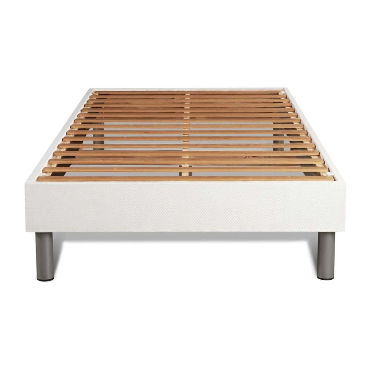 Ensemble Matelas Sommier 90x200 cm - Sommier Blanc (en kit) - Form