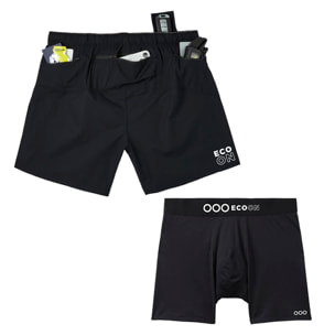 Pantalón corto deportivo para hombre ECOON Milan - Negro