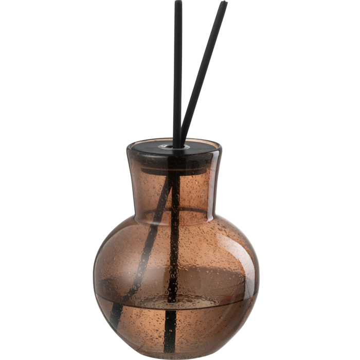 J-Line Bâtonnets parfumés Couvercle Li-Ly Land - verre - brun