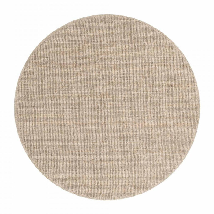 Tapis rond, forme ronde, motif uni, tissé à la main, sum